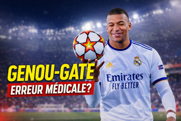 Mbappé genou Real Madrid polémique erreur diagnostic blessure genou gauche