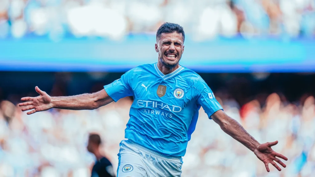 Rodri Real Madrid célébration Manchester City